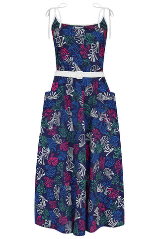 The "Suzy Sun Dress" in Jamboree Print, Easy To Wear Vintage Style From The 50s