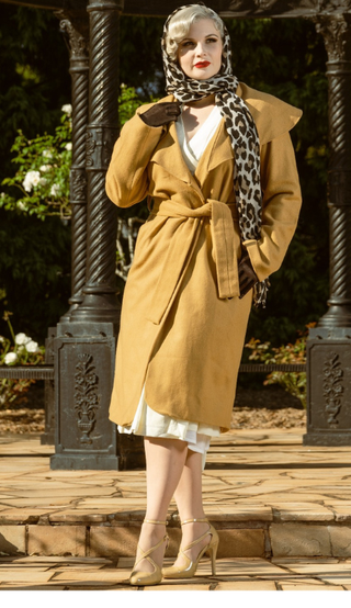 swing coat cape houndstooth jacket vintage coat vintage inspired 1940s fashion 1950s look Goodwood revival Twinwood retro Ava elderwood classic fashion over coat