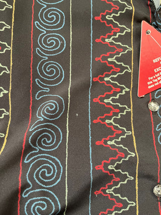 *Make Do & Mend* Sample Sale "Maria" Blouse in Panama Stitch Print Size 10 .. PLEASE READ FULL DESCRIPTION ..