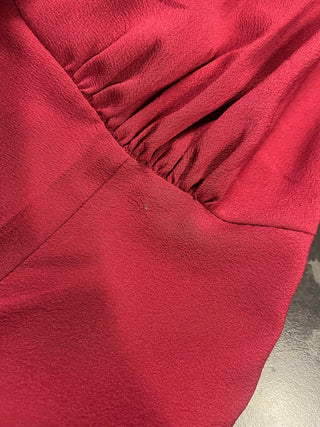 *Make Do & Mend* Sample Sale "Loopy-Lou" Dress in Wine with Contrast RicRac Size 16 .. PLEASE READ FULL DESCRIPTION ..