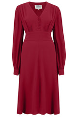 *Make Do & Mend* Sample Sale "Ava" Dress in Wine Size 18.. PLEASE READ FULL DESCRIPTION ..