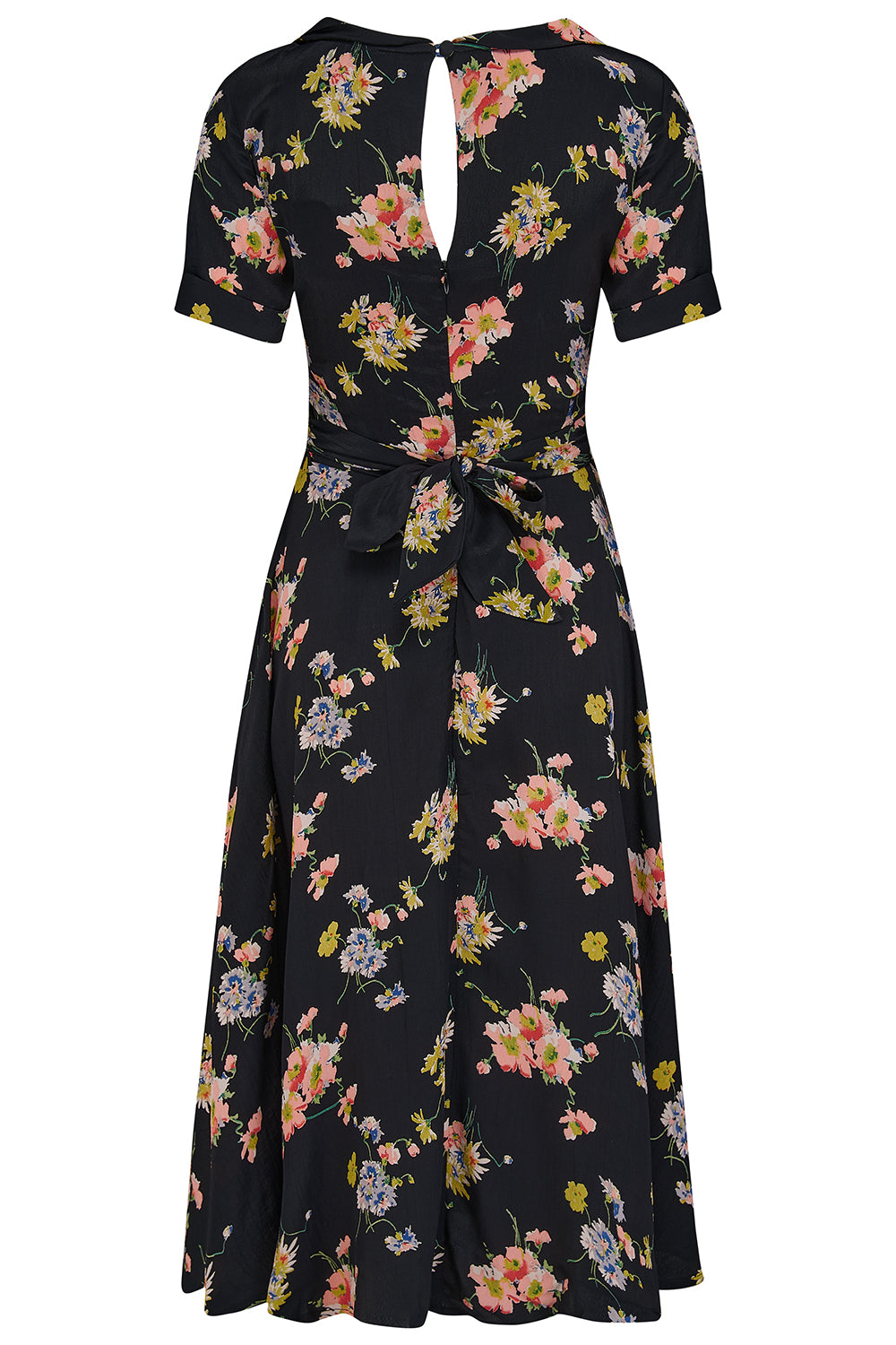 Robe Cindy en imprimé coquelicot par la couturière de Bloomsbury