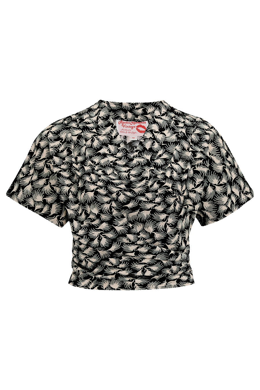 Rock N Romance Betsy 40s Blouse Zwart main image 1