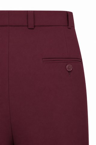 Pantalon à chevilles uni bleu marine authentique des années 1950 pour homme