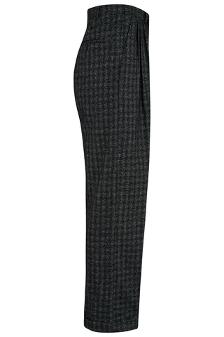 Pantalon à chevilles uni bleu marine authentique des années 1950 pour homme