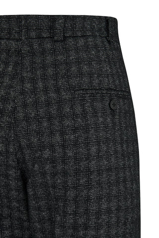 Mens "Hudson" New York Style 1950s Peg Trousers in Black Atomic Fleck.. Classic 50s American Pegs