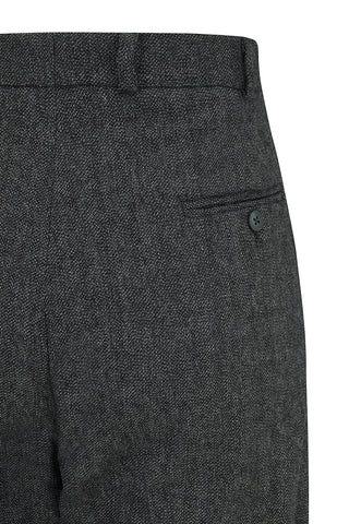 Mens "Hudson" New York Style 1950s Peg Trousers in Grey Slub Weave.. Classic 50s American Pegs
