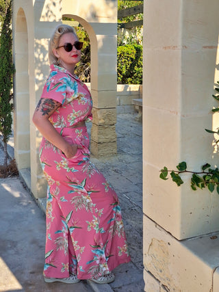 Le pantalon large Palazzo "Sophia" en noir, facile à porter, style d'inspiration vintage