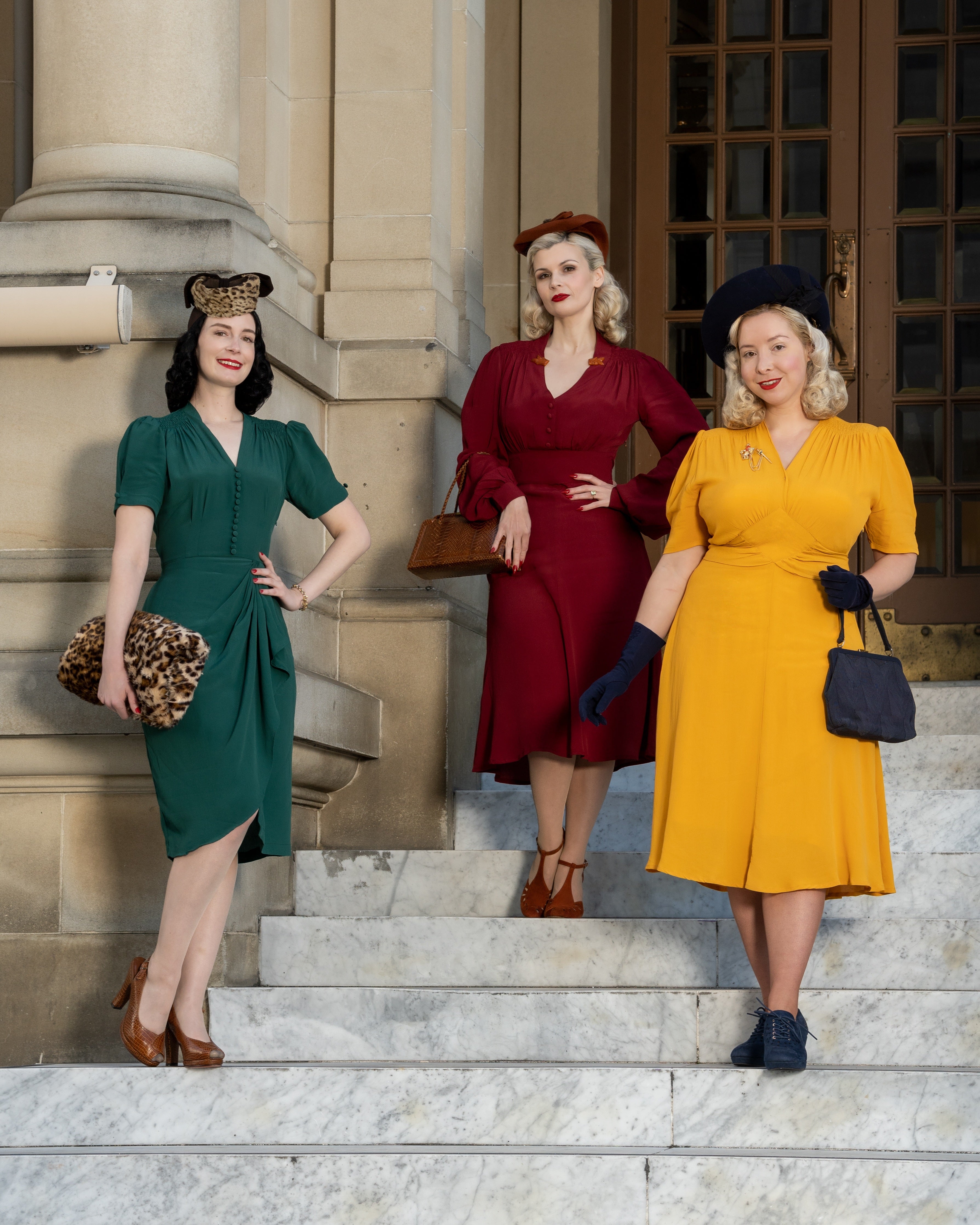 Ruby Dress in Mustard, A Classic & Authentic 1940s Vintage Inspired Style By The Seamstress Of Bloomsbury 12 Ruby Dress in Mustard, A Classic & Authentic 1940s Vintage Inspired Style By The Seamstress Of Bloomsbury 12