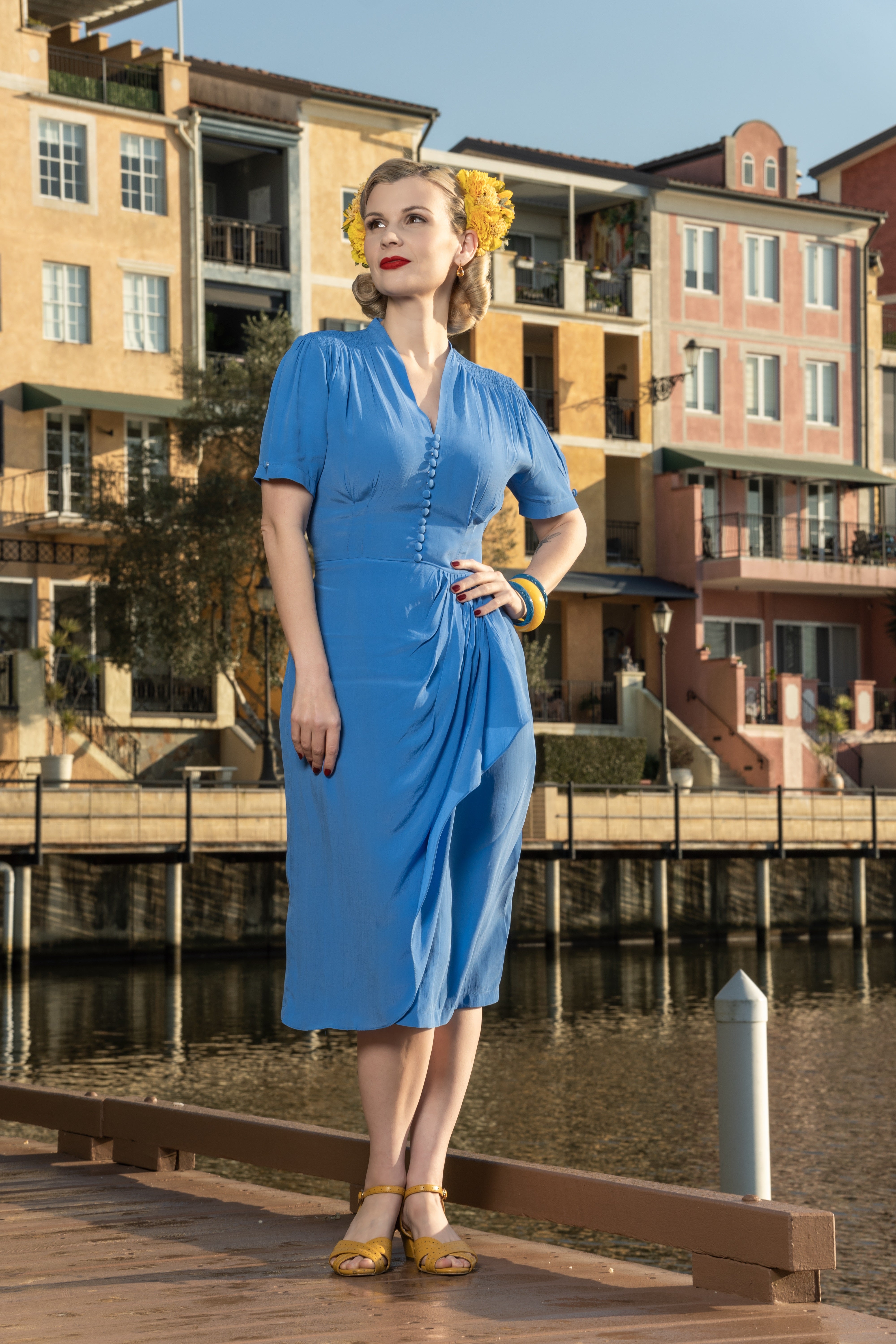 Mabel Dress in Green, A Classic 1940s Vintage Style 16 Mabel Dress in Green, A Classic 1940s Vintage Style 16