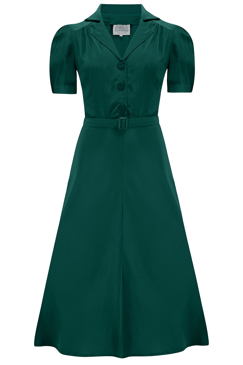 Lisa Dress in Hampton Green | Vintage 1940s Style Shirtwaist Dress Hampton Green / 8 Lisa Dress in Hampton Green | Vintage 1940s Style Shirtwaist Dress Hampton Green / 8