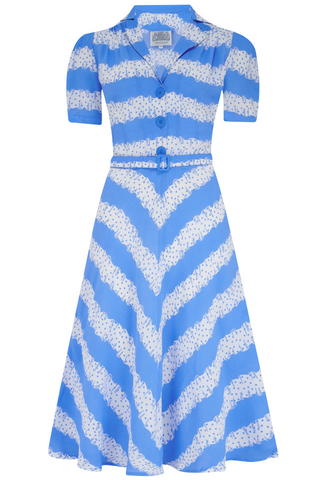 Robe chemise « Lisa » en tartan à carreaux rouges, style vintage authentique des années 1940 à son meilleur