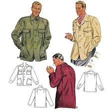 Die Herren-Arbeitsjacke „Bronson“ mit Hahnentrittmuster in Rot/Schwarz, Außenmaterial aus 100 % Wolle. Rockabilly-Vintage-Stil der 1950er Jahre