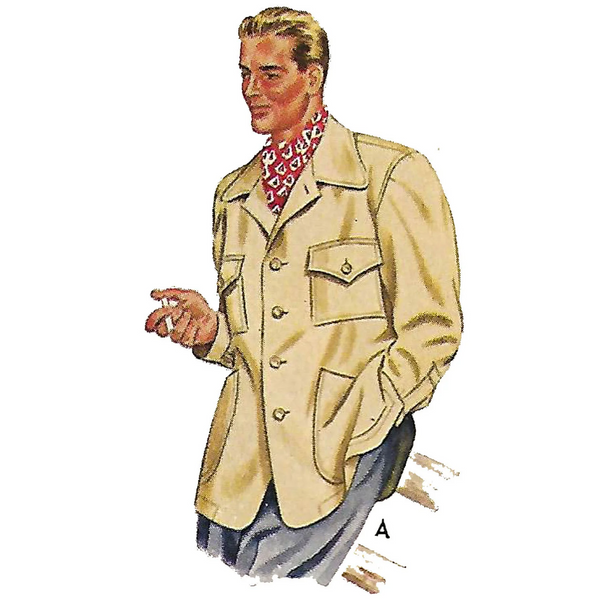 Die Herren-Arbeitsjacke „Bronson“ in Kamel, Außenmaterial aus 100 % Wolle. Rockabilly-Vintage-Stil der 1950er Jahre