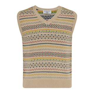 Men's Fair Isle Knitted Slipover, Stunning 1940s True Vintage Style, By The Seamstress of Bloomsbury