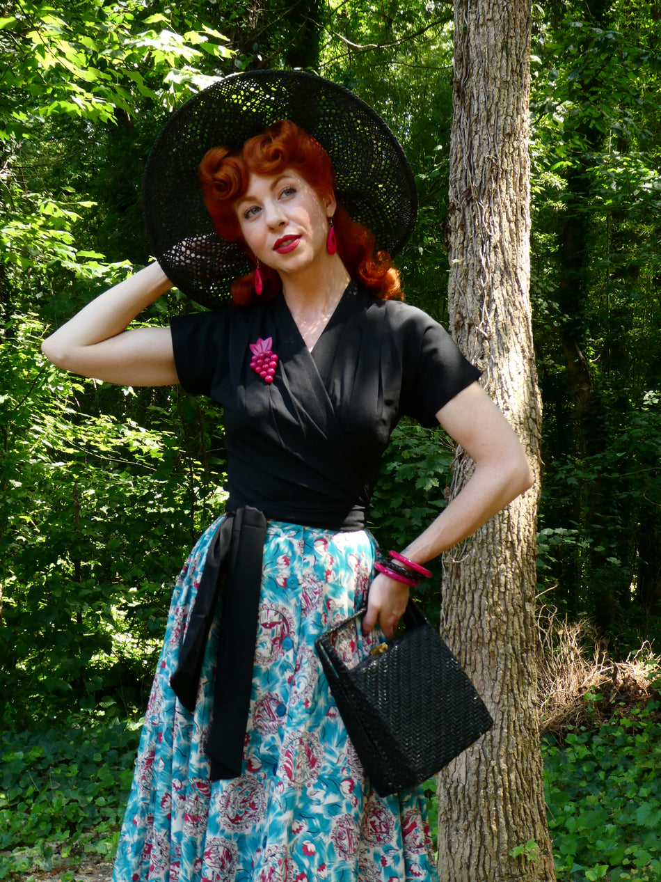Rock N Romance Betsy 40s Blouse Zwart