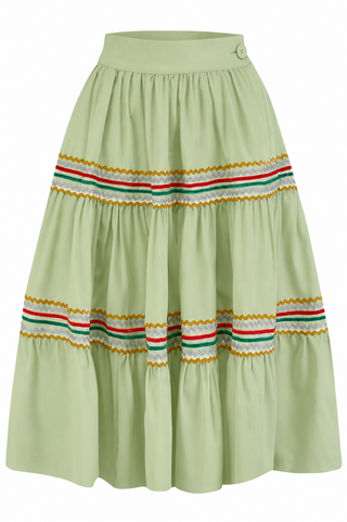 Hemdblusenkleid von Charlene mit Dotty-Deco-Print, echter Vintage-Stil der 1950er Jahre