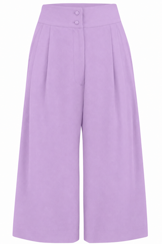 La jupe-culotte Palazzo "Sophia" en noir uni, classique et facile à porter, style d'inspiration vintage