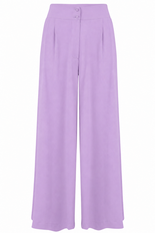 Le pantalon large Palazzo "Sophia" en noir, facile à porter, style d'inspiration vintage