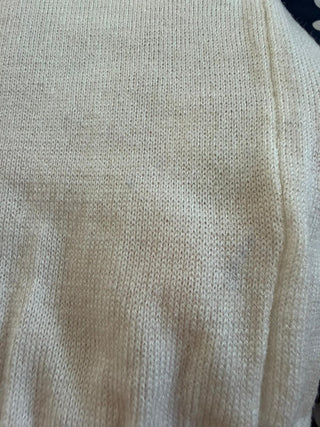 *Make Do & Mend* Sample Sale "Beaded Cardigan" in Cream Size M/L .. PLEASE READ FULL DESCRIPTION ..