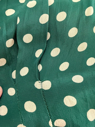 *Make Do & Mend* Sample Sale "Mabel" Dress in Green Polka Size 12 .. PLEASE READ FULL DESCRIPTION ..