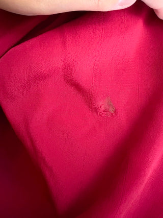 La robe « Ruby » en vin, robe classique à manches longues de style années 1940