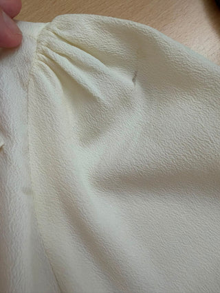 *Make Do & Mend* Sample Sale "Polly" Long Sleeve Blouse in Antique White Size 14 .. PLEASE READ FULL DESCRIPTION ..