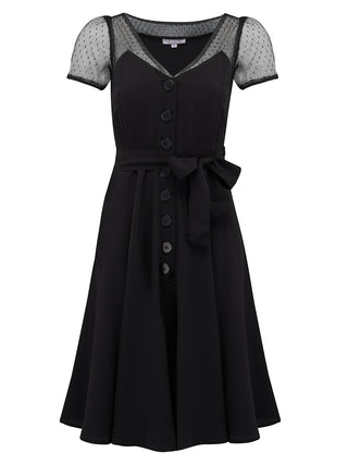 *Make Do & Mend* Sample Sale "Betty" Dress in Black Size 14  .. PLEASE READ FULL DESCRIPTION ..