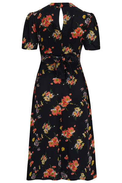 "Dolores" Swing Dress in Mayflower, A Classic 1940s Inspired Vintage Style