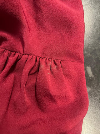 *Make Do & Mend* Sample Sale "Loopy-Lou" Dress in Wine with Contrast RicRac Size 16 .. PLEASE READ FULL DESCRIPTION ..