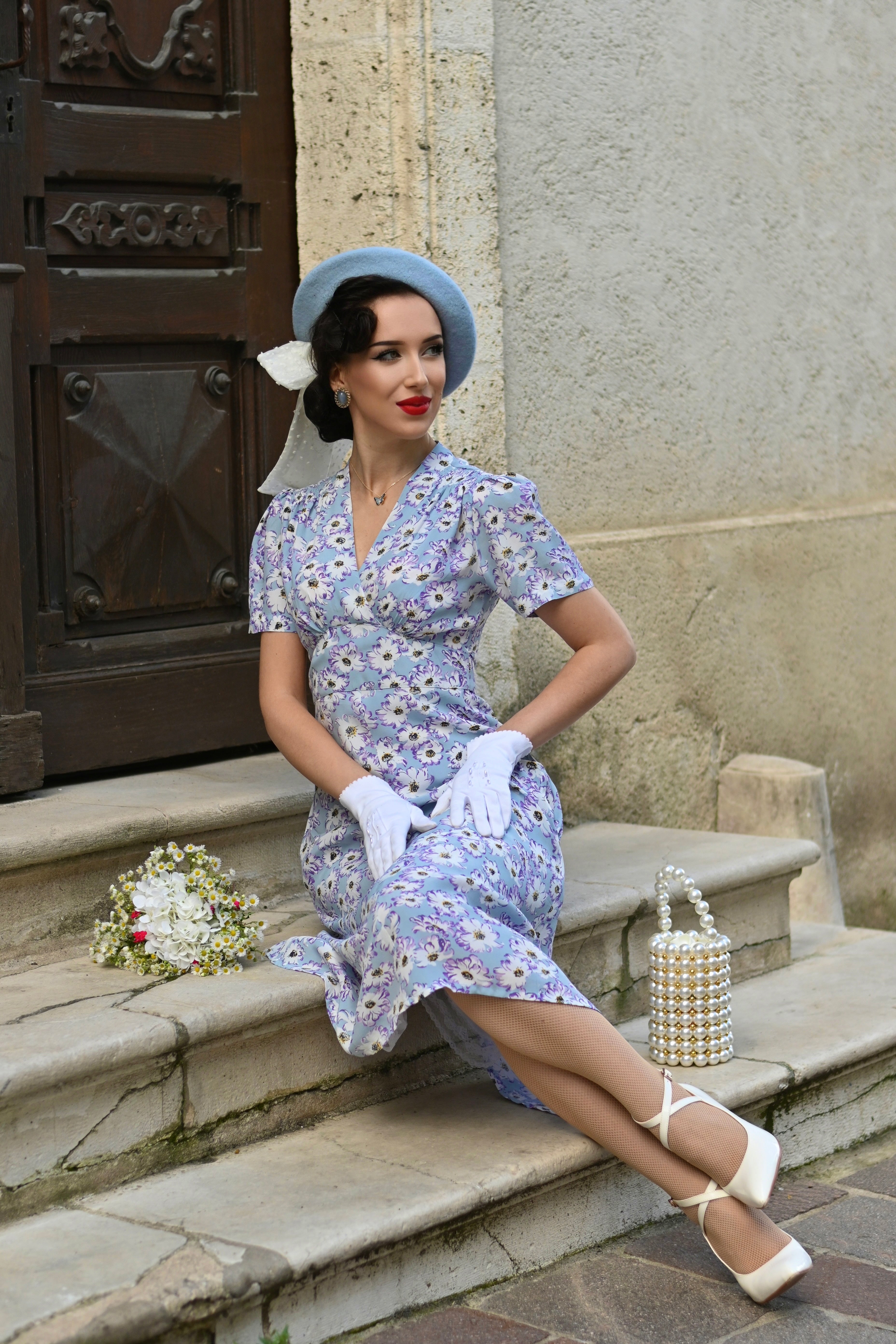 40s vintage dresses Black Cotton New Look Dress Better Invisual Side Zipper Is Convenient For Taki 40s dresses in vintage style