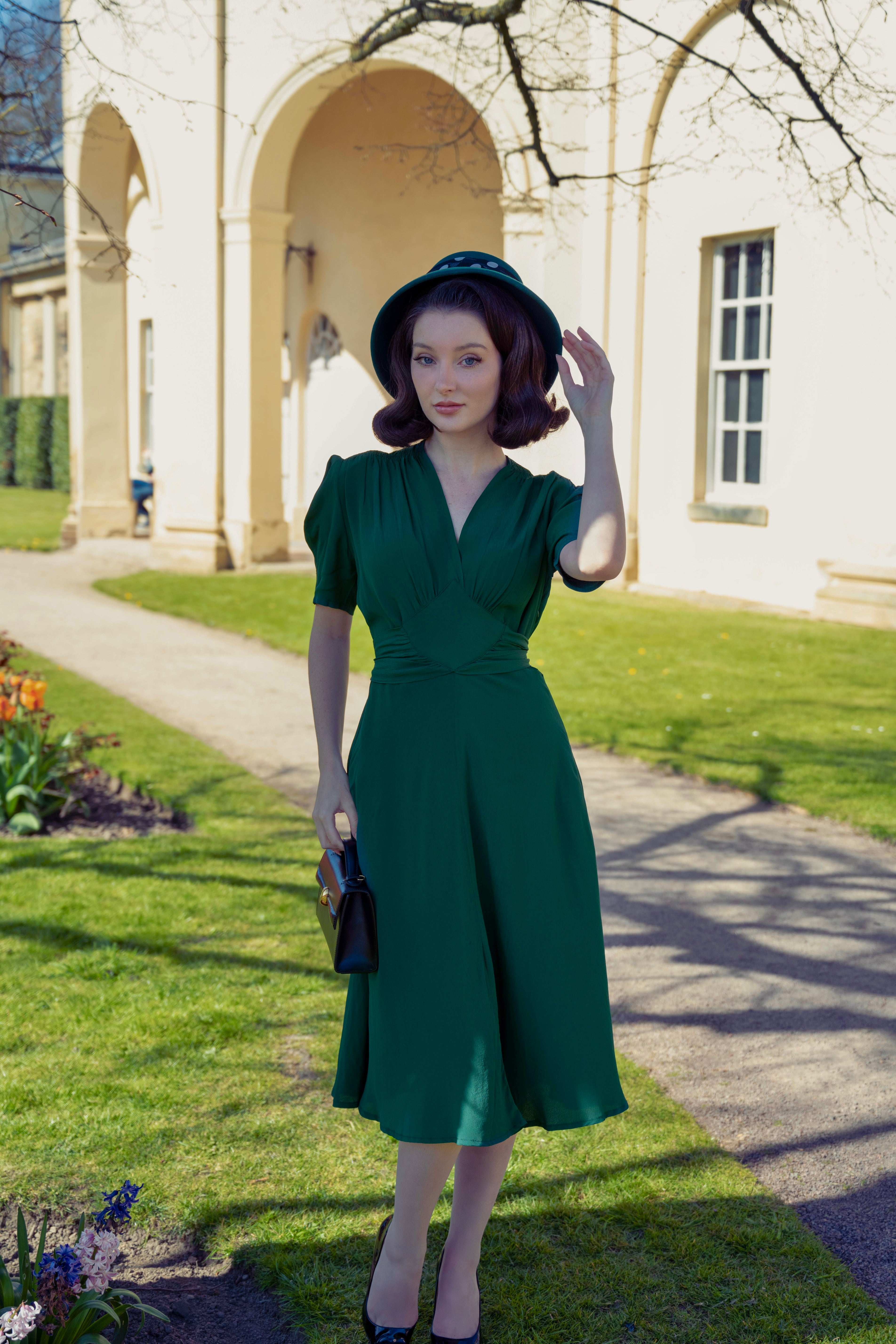 Ruby Dress in Hampton Green, A Classic & Authentic 1940s Vintage Inspired Style By The Seamstress Of Bloomsbury 16 Ruby Dress in Hampton Green, A Classic & Authentic 1940s Vintage Inspired Style By The Seamstress Of Bloomsbury 16