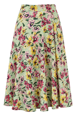 "Isabelle" Skirt in Wildflower Print, Classic & Authentic 1940s Vintage Inspired Style By The Seamstress of Bloomsbury (Copy)