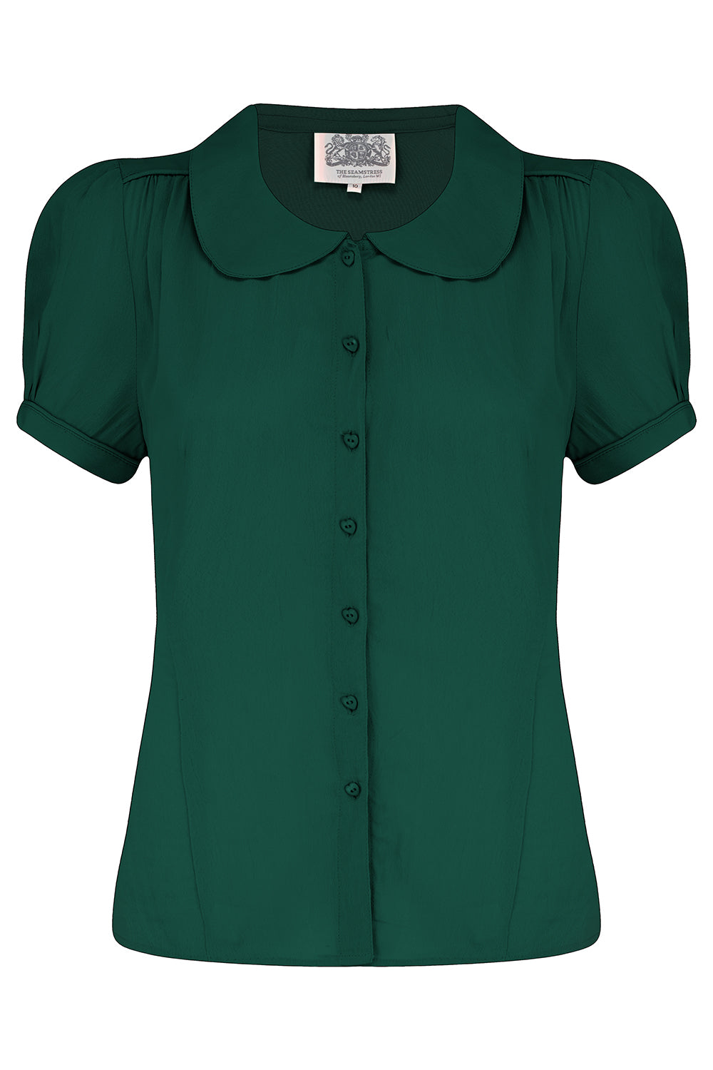 The "Jive blouse" in Green , Classic 1940s Vintage Style