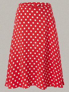 *Make Do & Mend* Sample Sale Circle Skirt in Red Polka Size 14.. PLEASE READ FULL DESCRIPTION ..