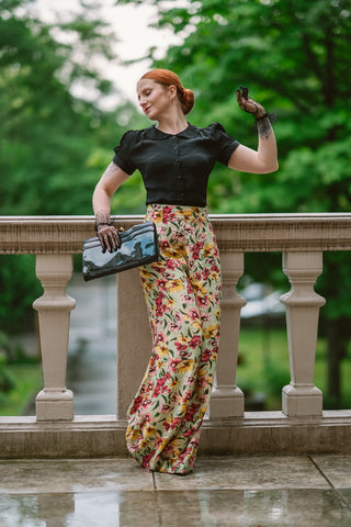 "Viv high waist trousers , Totally Classic 1940s Vintage Style, by The Seamstress of Bloomsbury