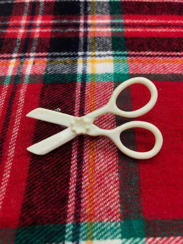 Tailoring/Seamstress Scissors Acrylic Pin Brooch, Classic Classic Vintage Inspired Style - True vintage clothing outfit styles for Goodwood Revival and Viva Las Vegas Rockabilly Weekend Rock n Romance The Seamstress Of Bloomsbury