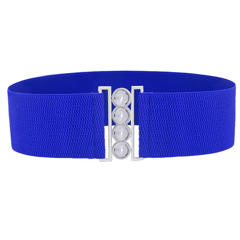 Retro Rockabilly Cinch Belt in Blue - True and authentic vintage style clothing, inspired by the Classic styles of CC41 , WW2 and the fun 1950s RocknRoll era, for everyday wear plus events like Goodwood Revival, Twinwood Festival and Viva Las Vegas Rockabilly Weekend Rock n Romance Rock n Romance