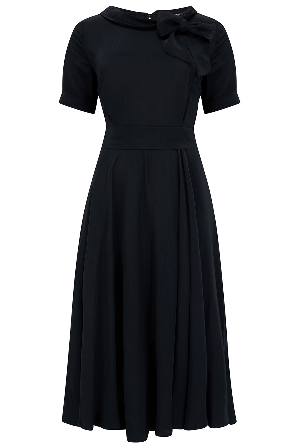 Cindy Dress in Black by The Seamstress Of Bloomsbury, Classic 1940s Vintage Inspired Style 12 Cindy Dress in Black by The Seamstress Of Bloomsbury, Classic 1940s Vintage Inspired Style 12