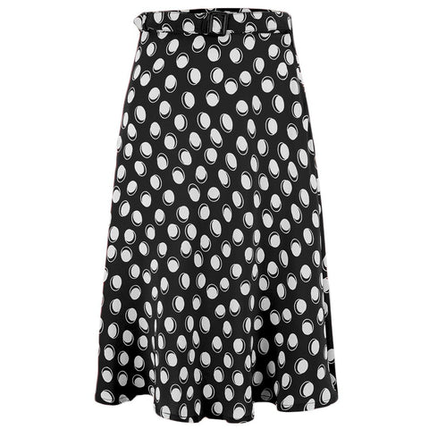Circle Skirt in Black Moonshine Spot, Classic & Authentic Vintage 1940s Style - CC41, Goodwood Revival, Twinwood Festival, Viva Las Vegas Rockabilly Weekend Rock n Romance The Seamstress Of Bloomsbury
