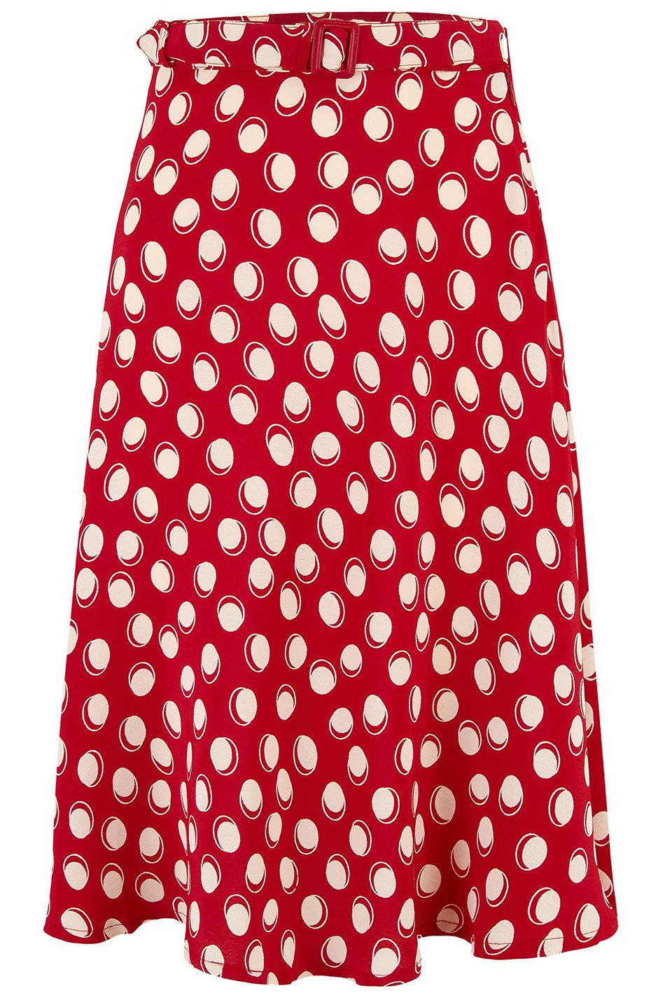 Circle Skirt in Red Moonshine Spot, Classic & Authentic Vintage 1940s ...