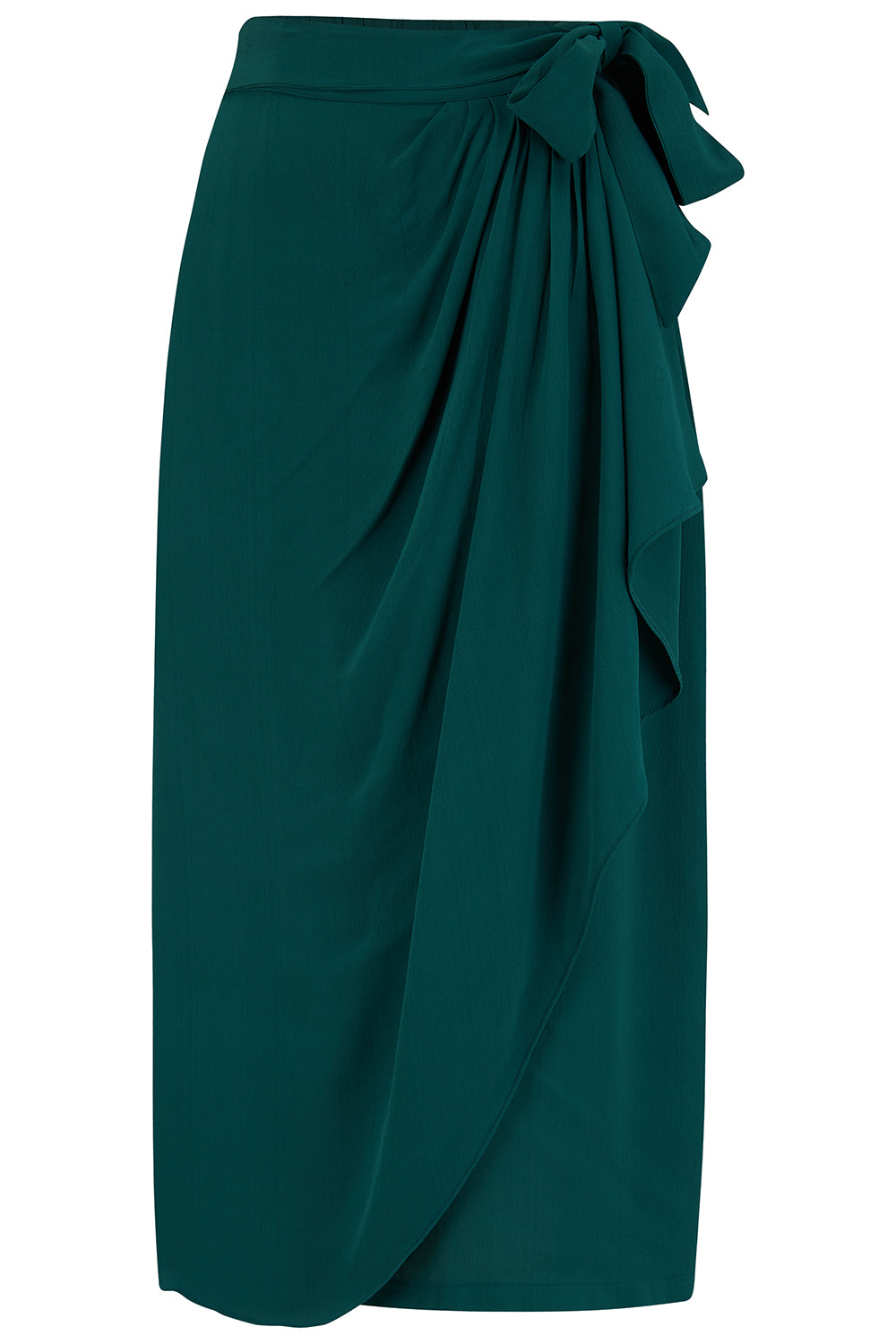 Deanna Sarong Skirt In Green, Classic & Authentic 1940s True Vintage Inspired Style - CC41, Goodwood Revival, Twinwood Festival, Viva Las Vegas Rockabilly Weekend Rock n Romance The Seamstress Of Bloomsbury