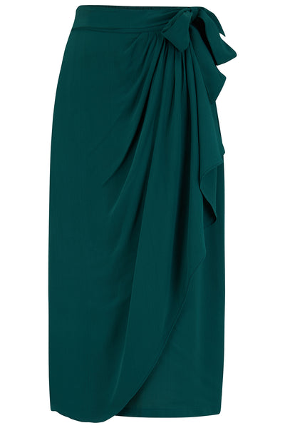 Deanna Sarong Skirt In Green, Classic & Authentic 1940s True Vintage I ...