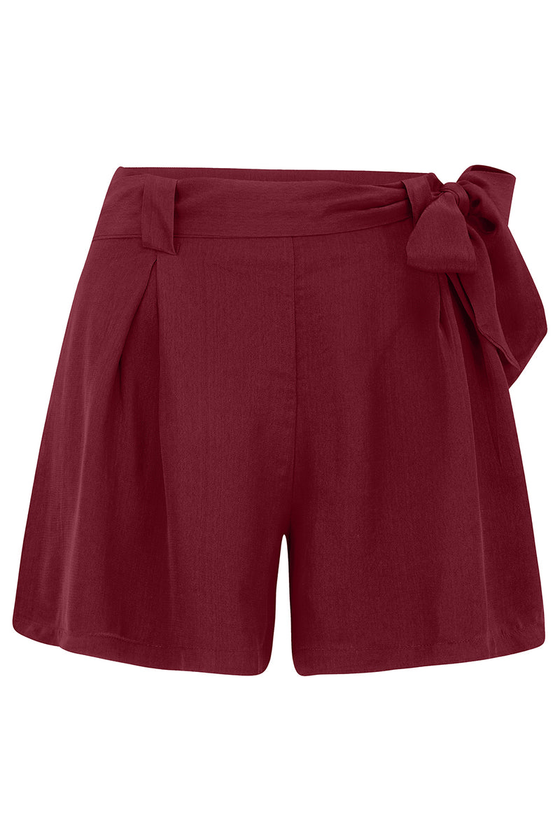 Emma vintage styled Tap Shorts in Wine Rock n Romance