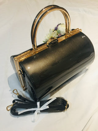 Classic Bags In Bloom Classic Vintage Inspired Emma Barrel Bag In Stone - RocknRomance Clothing