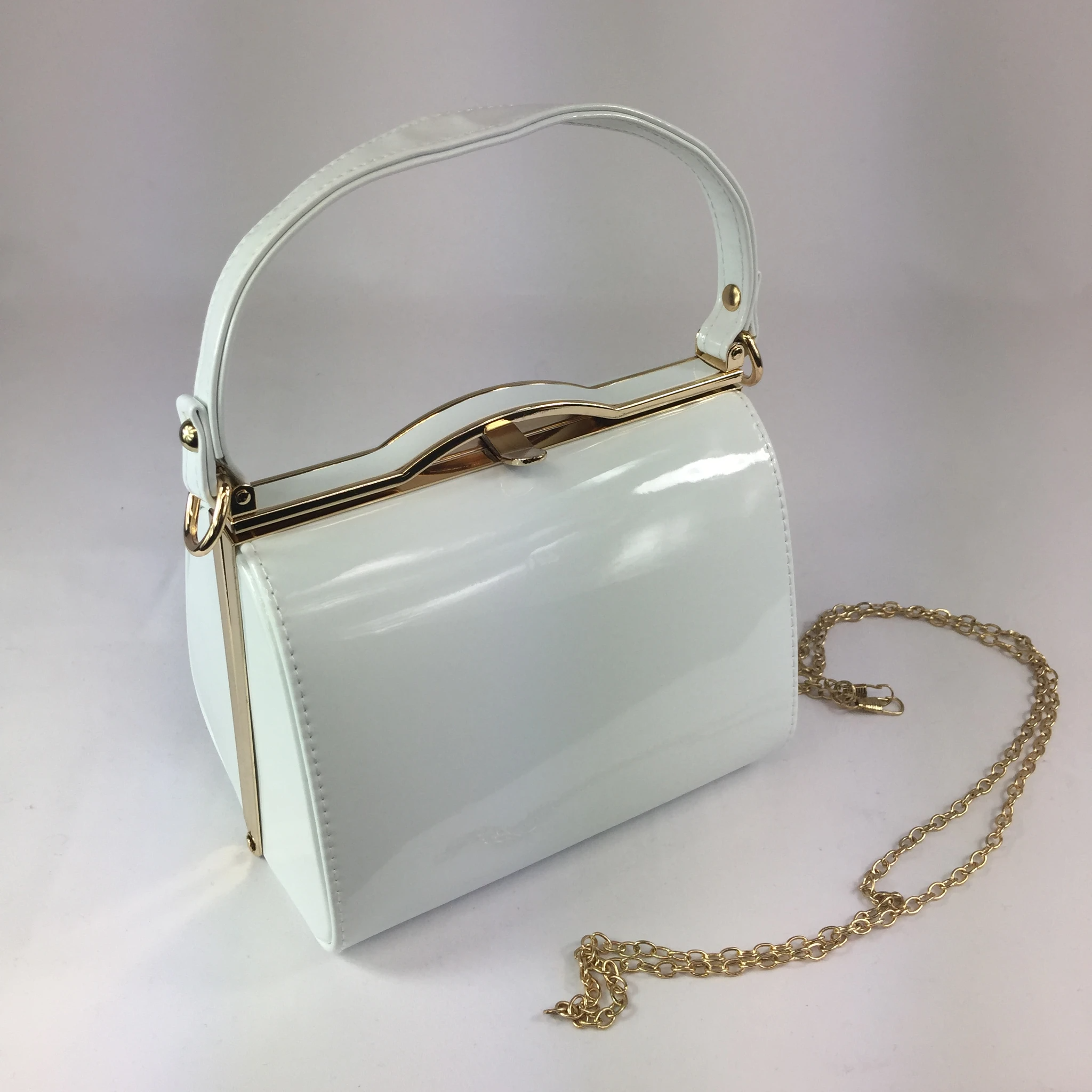Audrey Hepburn Handbag, 60s Leather Bag, Retro Vinyl Bag, Vegan Leather  Purse