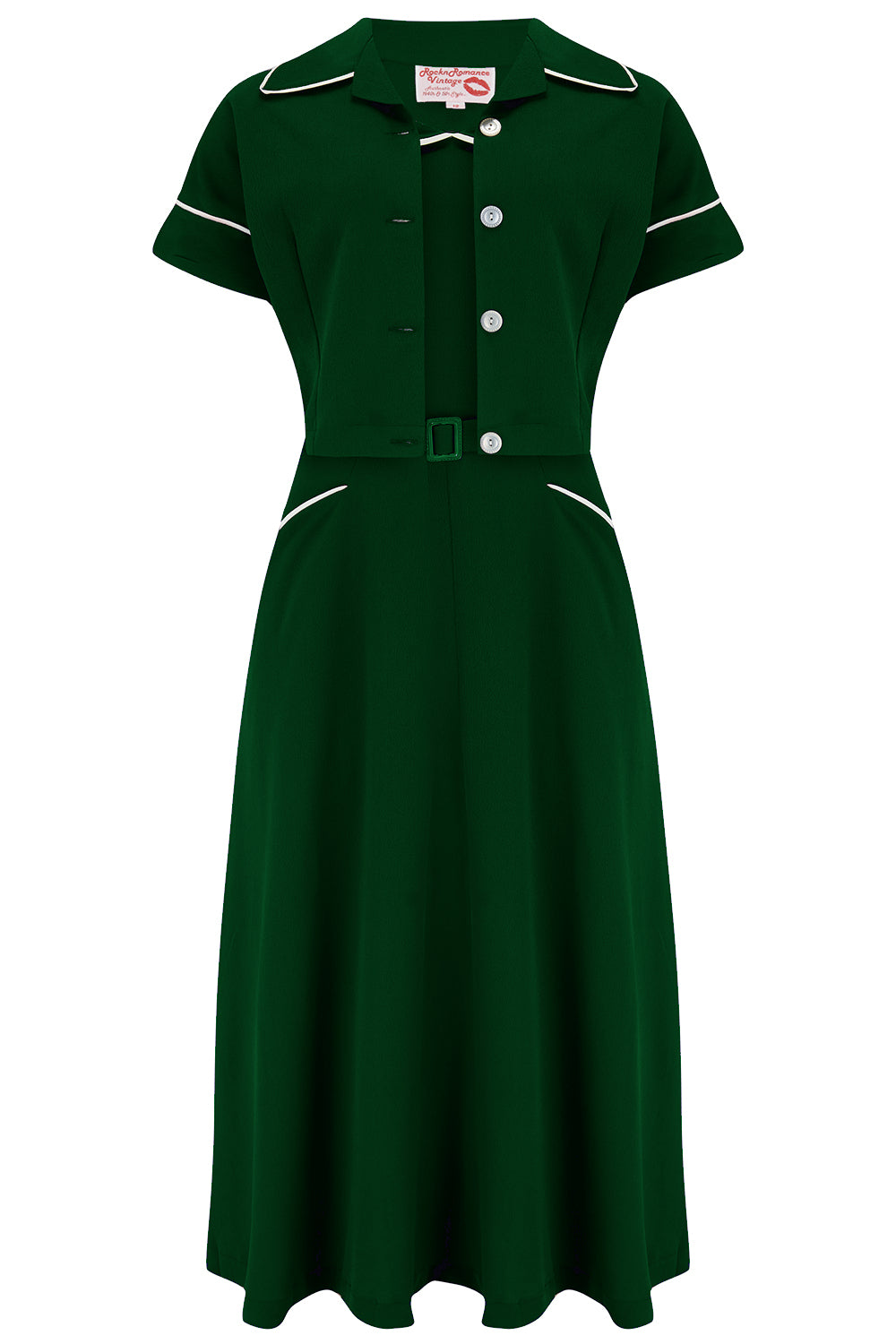 The Lucille 2pc Sweetheart Dress & Bolero Set In Green with Ivory Contrast, True Late 1940s - Early 50s Vintage Style 10 The Lucille 2pc Sweetheart Dress & Bolero Set In Green with Ivory Contrast, True Late 1940s - Early 50s Vintage Style 10