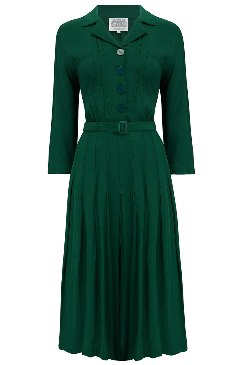 Lucille shirt dress CC41 in Hampton Green , Classic 1940s True Vintage ...