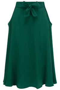 Patricia swing skirt in Vintage Green, Classic & Authentic Vintage 1940s Style - True and authentic vintage style clothing, inspired by the Classic styles of CC41 , WW2 and the fun 1950s RocknRoll era, for everyday wear plus events like Goodwood Revival, Twinwood Festival and Viva Las Vegas Rockabilly Weekend Rock n Romance The Seamstress Of Bloomsbury
