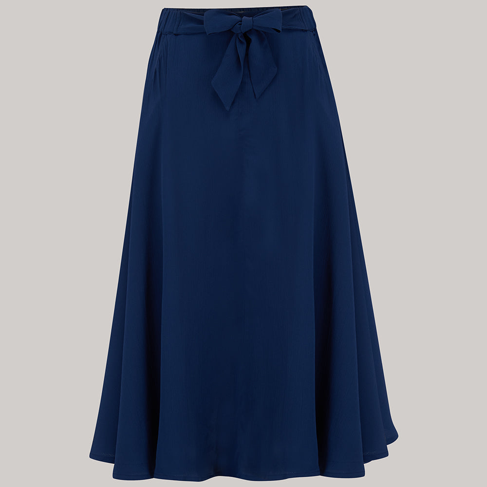 Patricia swing skirt in Navy Blue Classic & Authentic Vintage 1940s Style - CC41, Goodwood Revival, Twinwood Festival, Viva Las Vegas Rockabilly Weekend Rock n Romance The Seamstress Of Bloomsbury